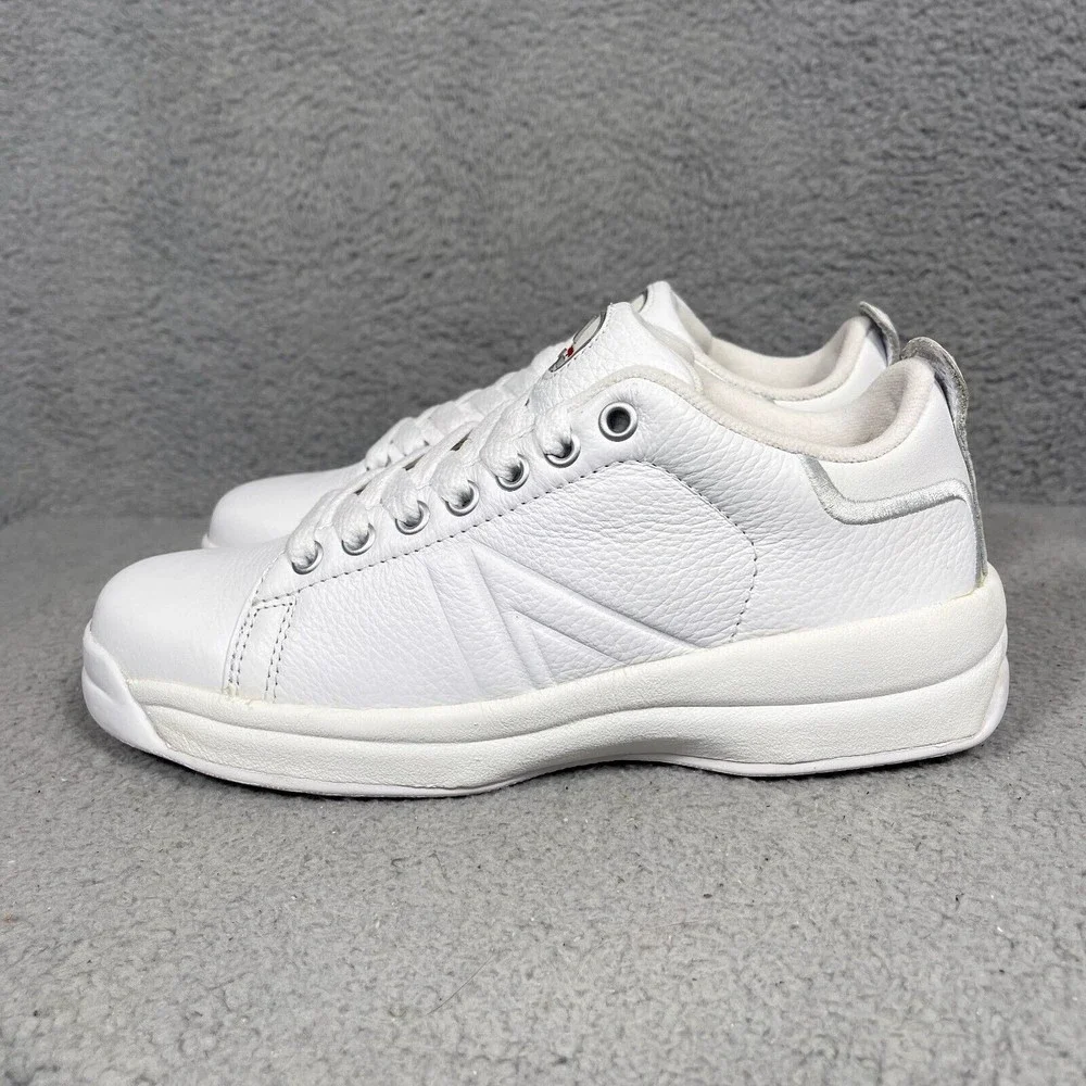 Iron Age Work Safety Shoes Sneakers Mens Size‎ 7 Wide White Leather Steel Toe